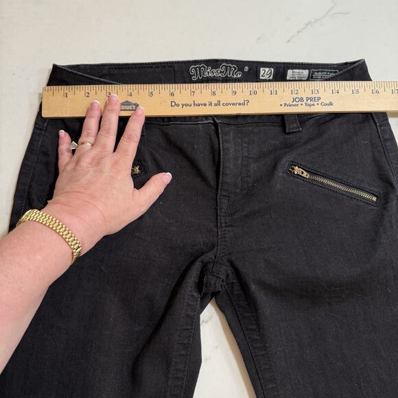 Miss Me Jeans Select Standard Skinny Stretch Pant Size 29 Black 27" Inseam Modal - Picture 10 of 11